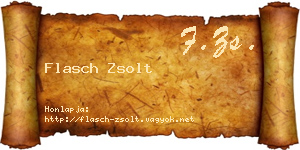 Flasch Zsolt névjegykártya